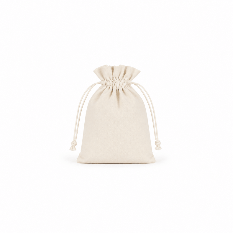 20cm Medium Wholesale Soft 100% Cotton Drawstring Cloth Bags