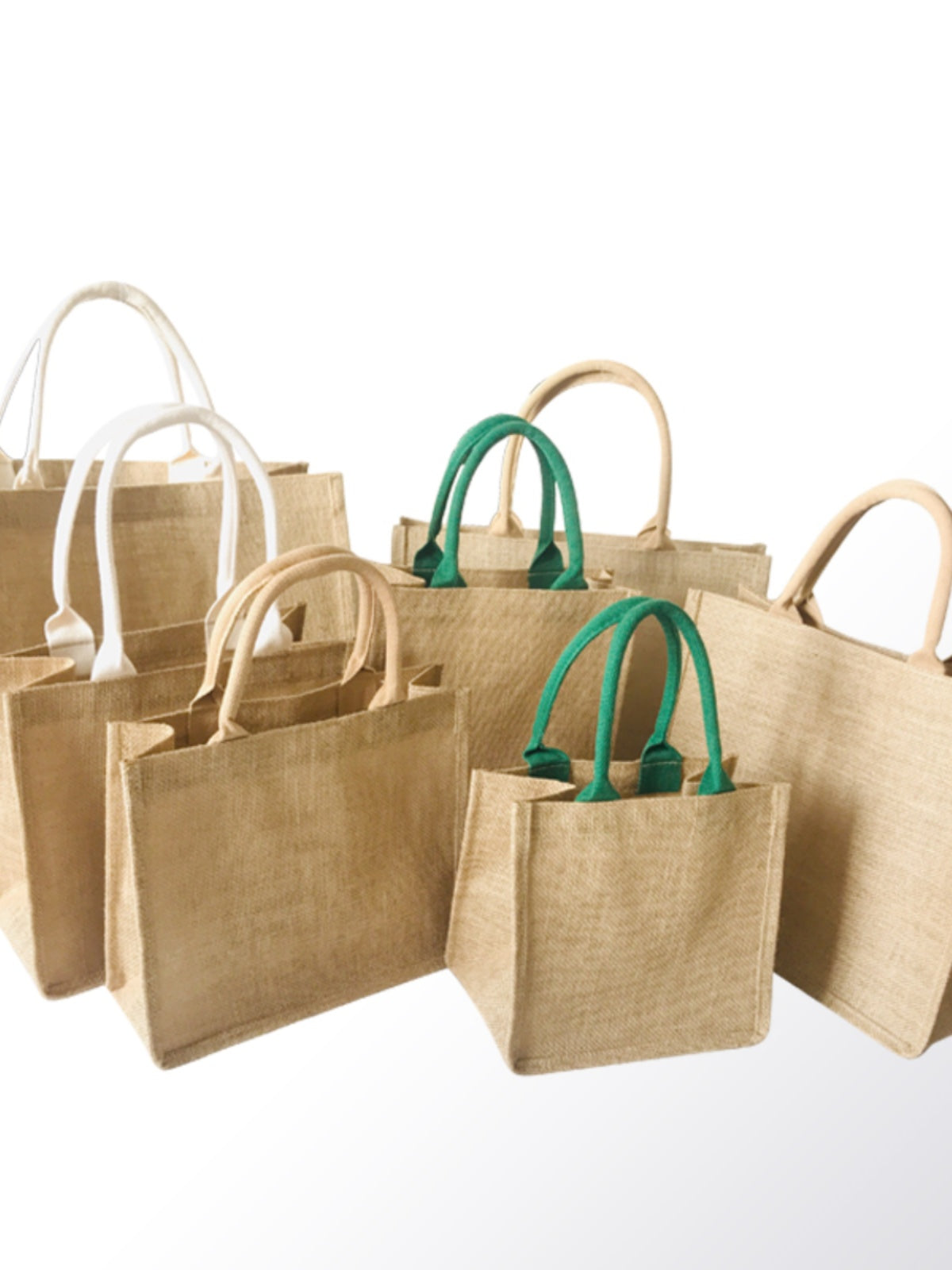 Sacs de jute en toile de jute de taille moyenne pour cadeau