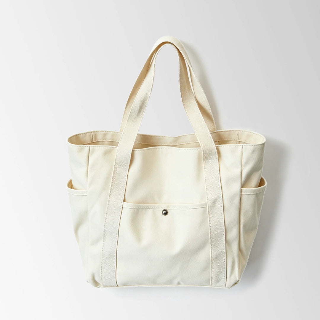 Thickened Tote Bags with Zipper Multi-Pocket Design