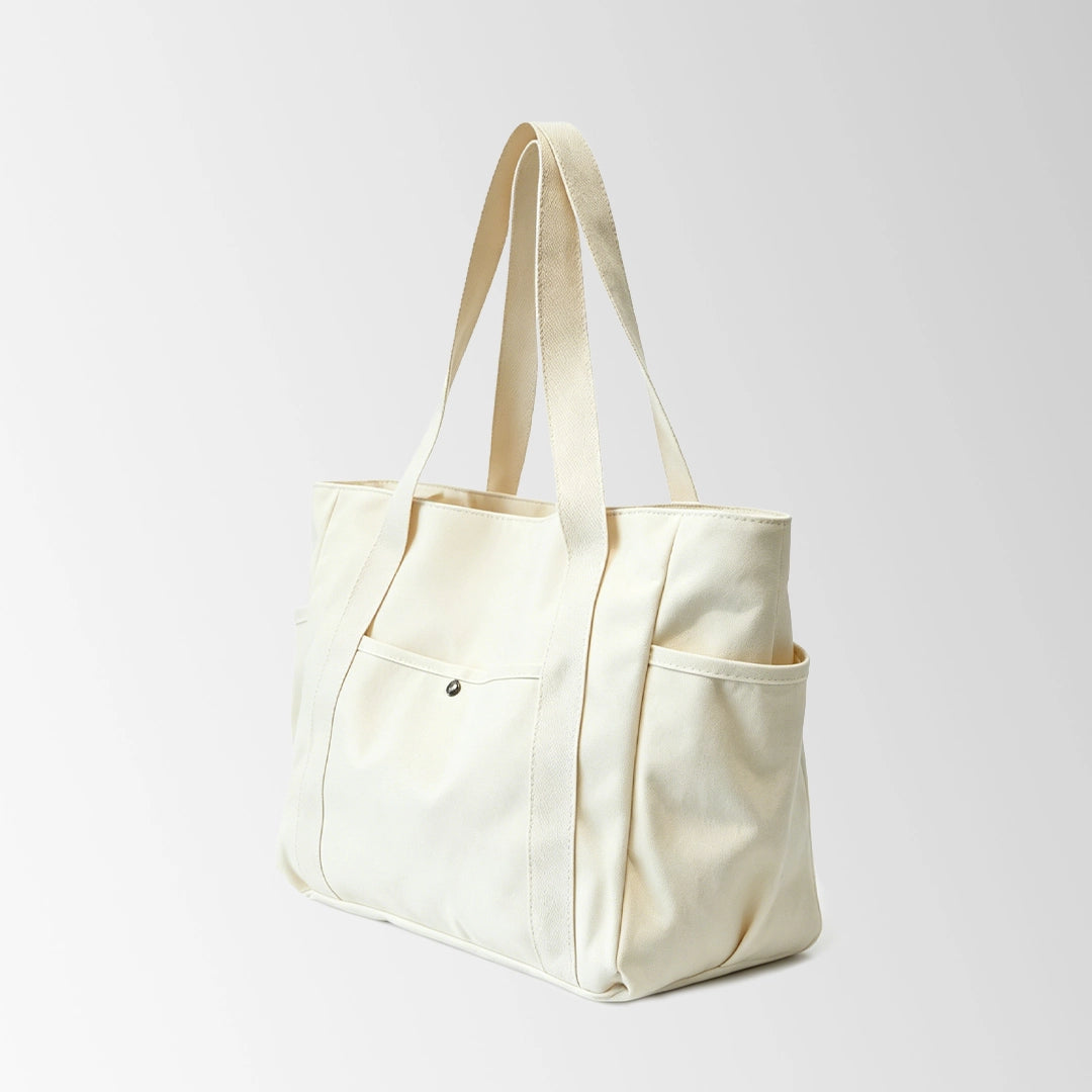 Thickened Tote Bags with Zipper Multi-Pocket Design