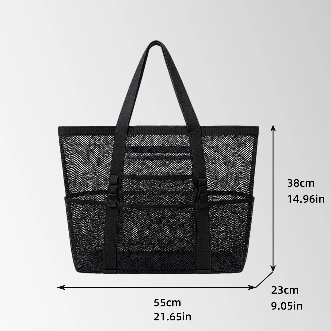 Promotional Mesh Beach Bag with Multiple Pockets
