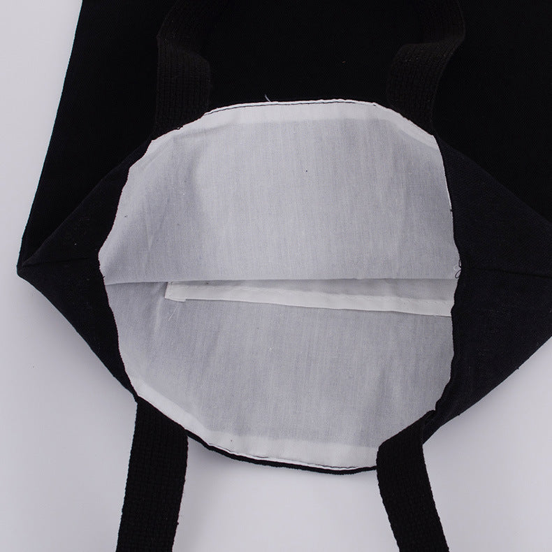 Sacs fourre-tout en toile de coton durable en gros avec doublure intérieure