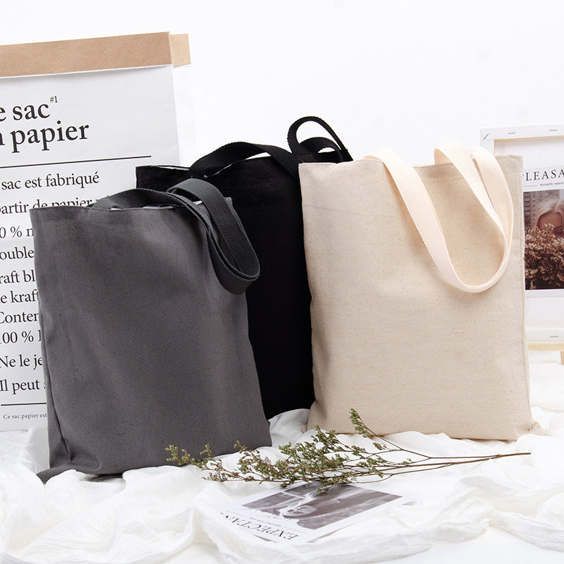 Sacs fourre-tout en toile de coton durable en gros avec doublure intérieure