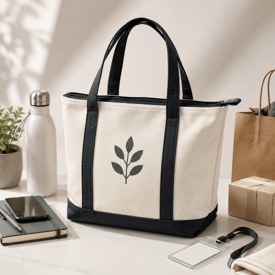 Custom Tote Bags with Zipper