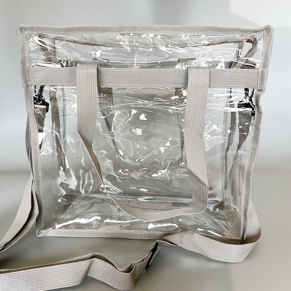 Borse trasparenti regolabili all'ingrosso con cerniera per concerti