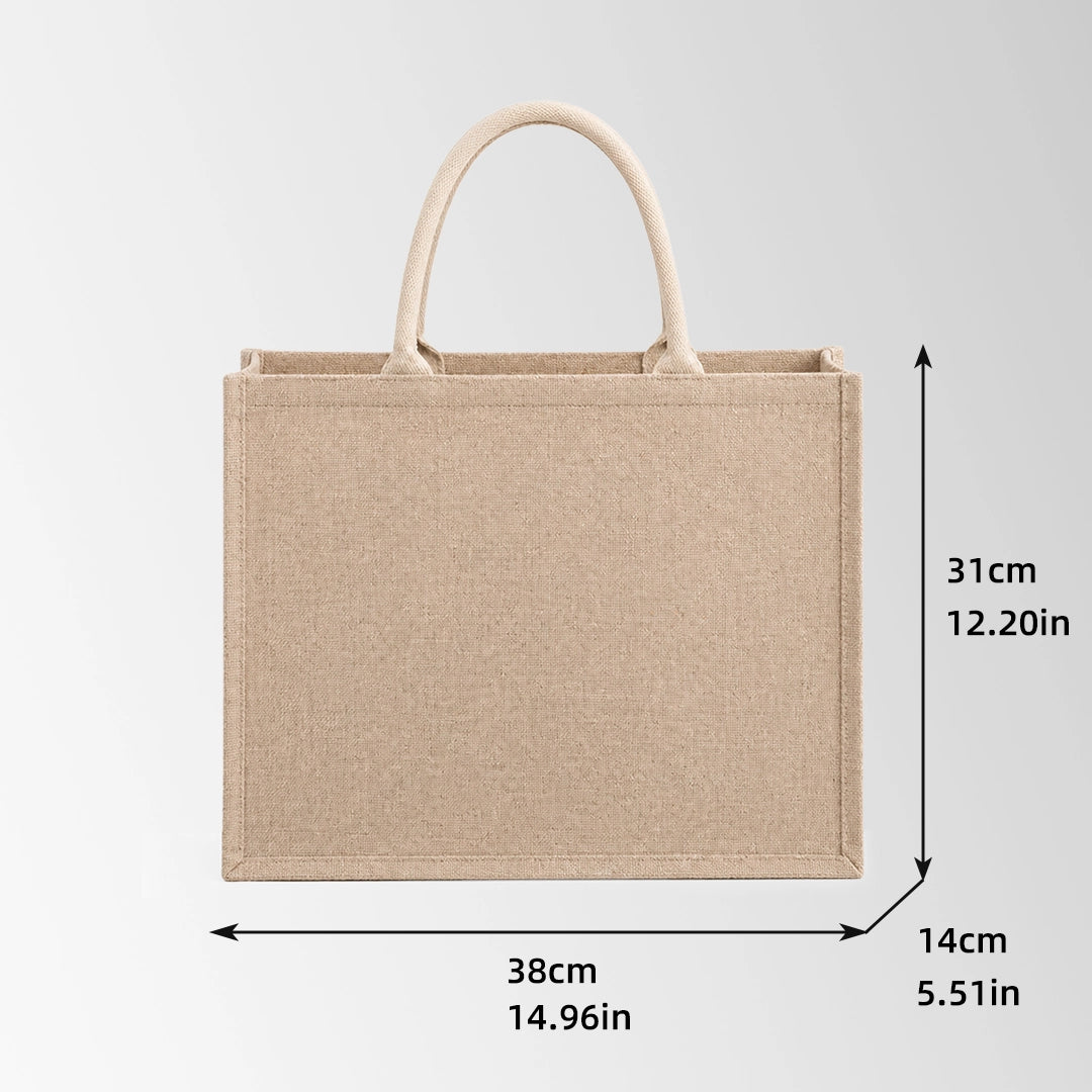 Fashion Color Personalized Jute Tote Bags