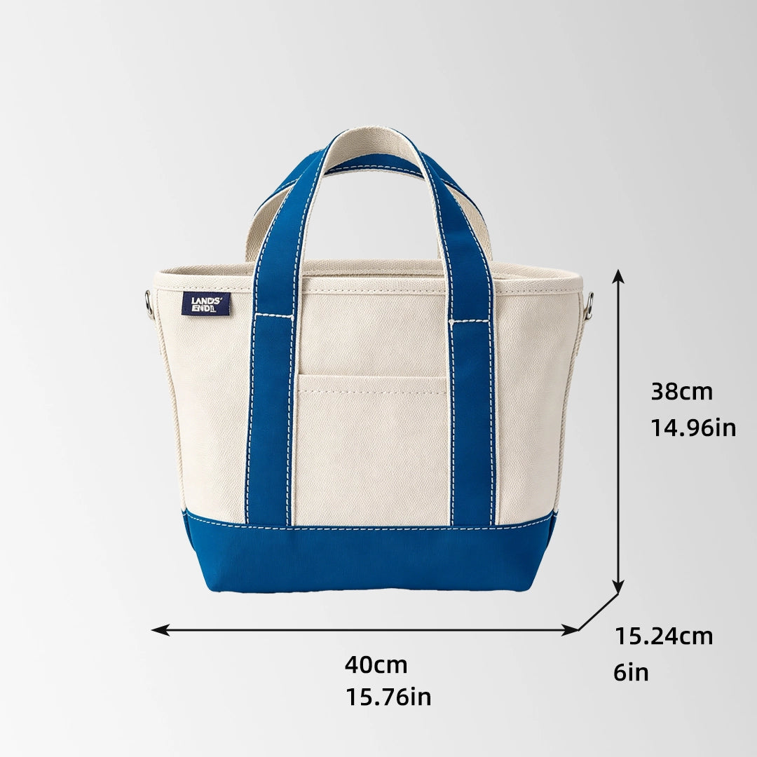 Stylish Canvas Recycled Tote Bags with Multiple Pockets
