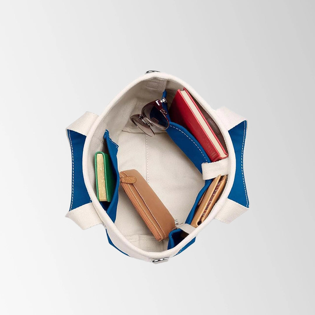 Stylish Canvas Recycled Tote Bags with Multiple Pockets