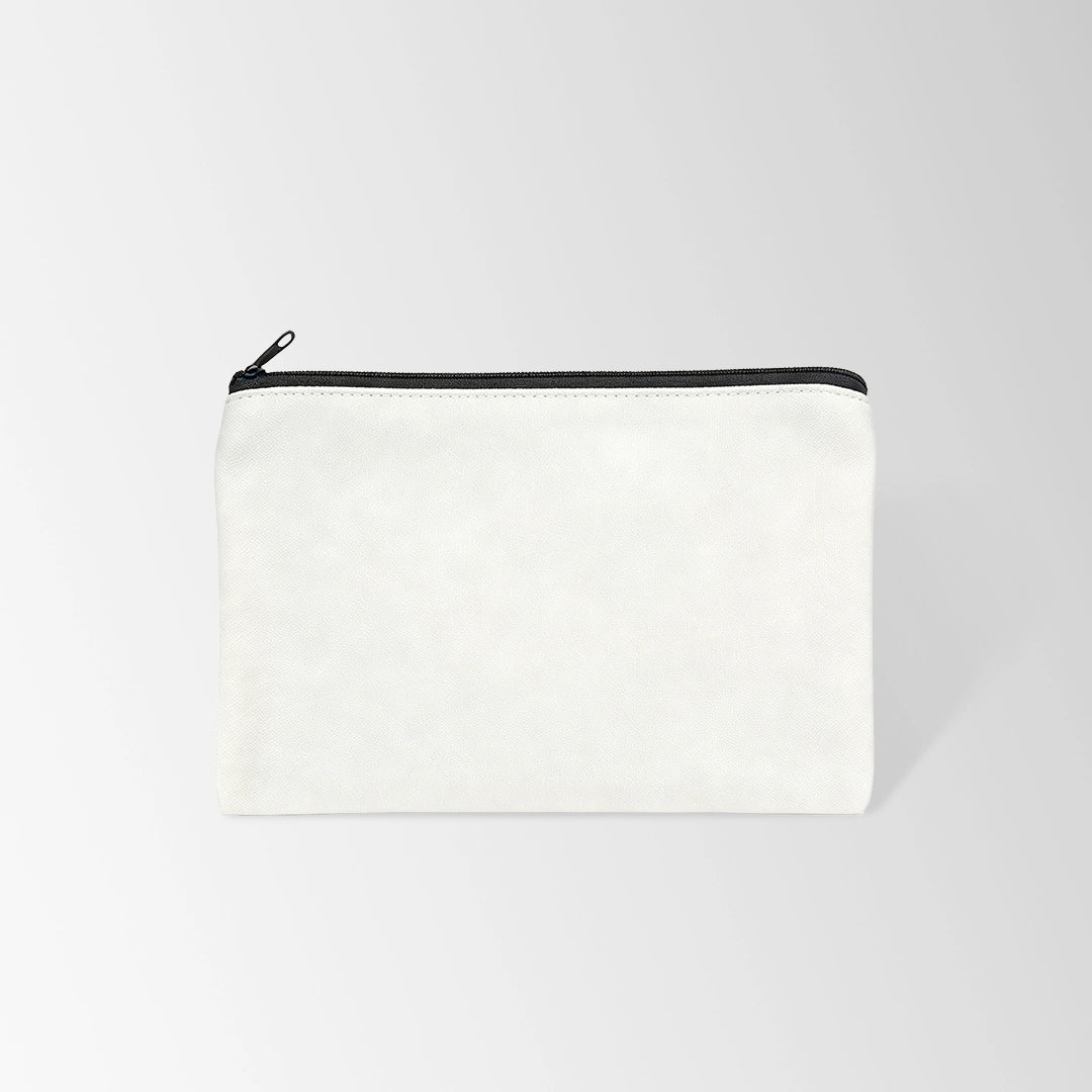Flat Recycled Canvas Zipper Pouch