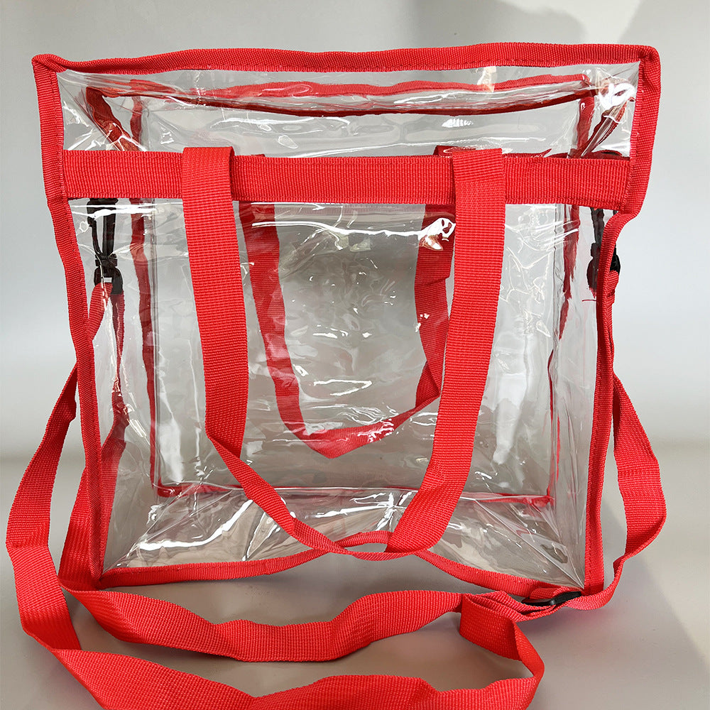 Borse trasparenti regolabili all'ingrosso con cerniera per concerti