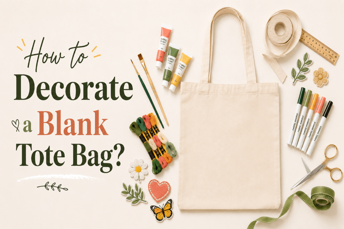 A Complete Guide: How to Decorate a Blank Tote Bag