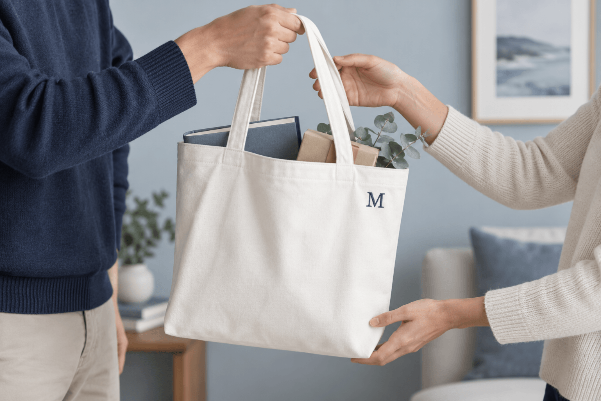 Personalized Tote Bag Given as a Thoughtful Gift