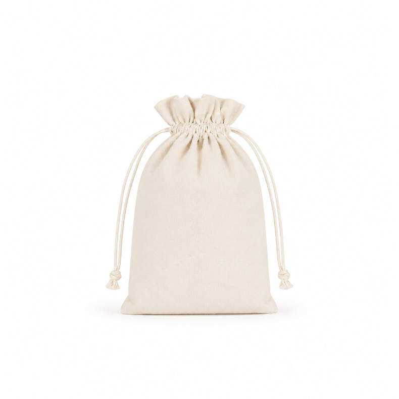 18cm Medium Wholesale Soft 100% Cotton Drawstring Bags