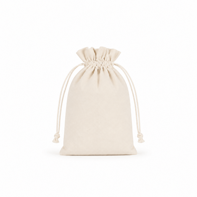 18cm Medium Wholesale Soft 100% Cotton Drawstring Bags