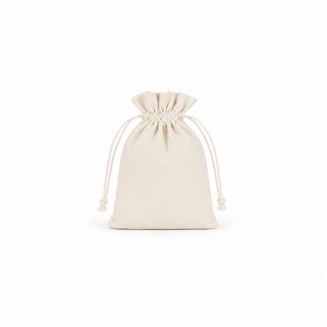 20cm Medium Wholesale Soft 100% Cotton Drawstring Cloth Bags