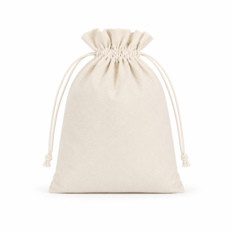 24cm Large Wholesale Soft 100% Cotton Cloth Drawstring Bags