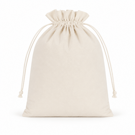 29cm Large Wholesale Soft 100% Cotton Drawstring Laundry Bags