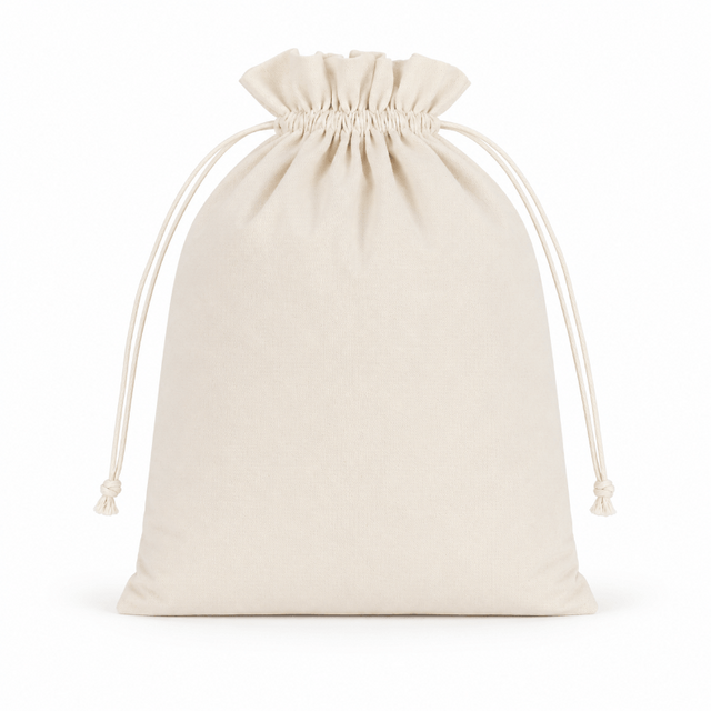 29cm Large Wholesale Soft 100% Cotton Drawstring Laundry Bags