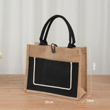 Small Wholesale Burlap Jute Bags with Outside Pocket for Wedding