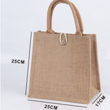 Burlap Jute Beach Bags with Button in Bulk