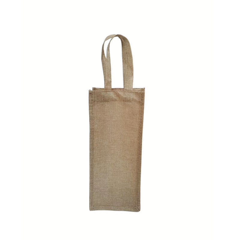 Wholesale Heavyweight Burlap 1 Bottle Wine Tote Bags