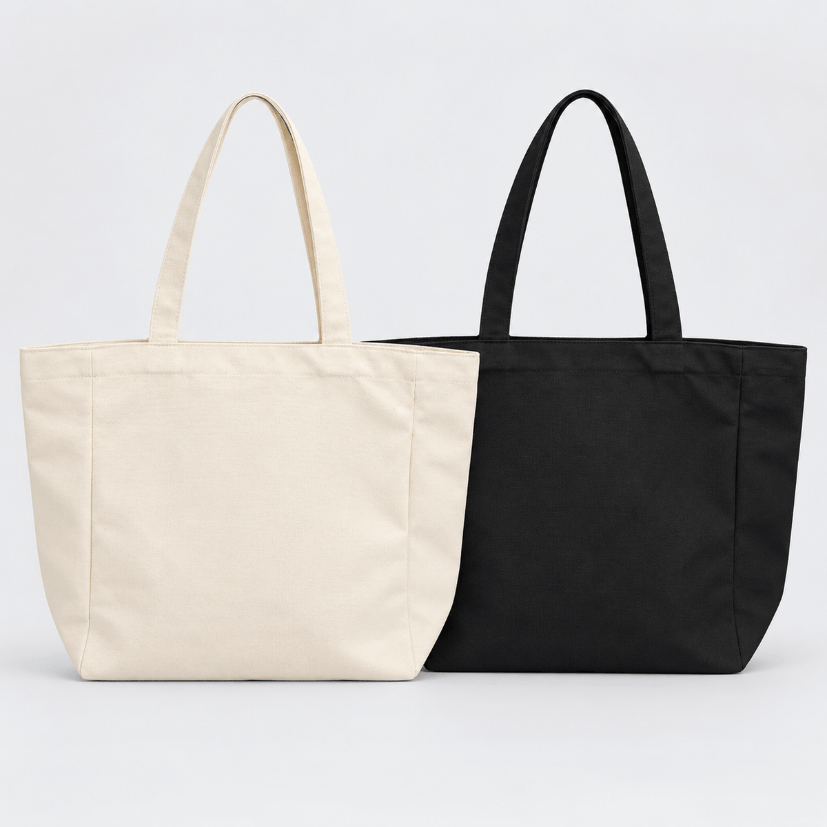 Wholesale Large Canvas Tote Bag with Zipper and Inside Pocket