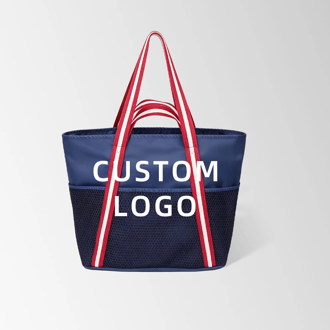 Promotional Waterproof Mesh Beach Tote Bags with Dual-Handle
