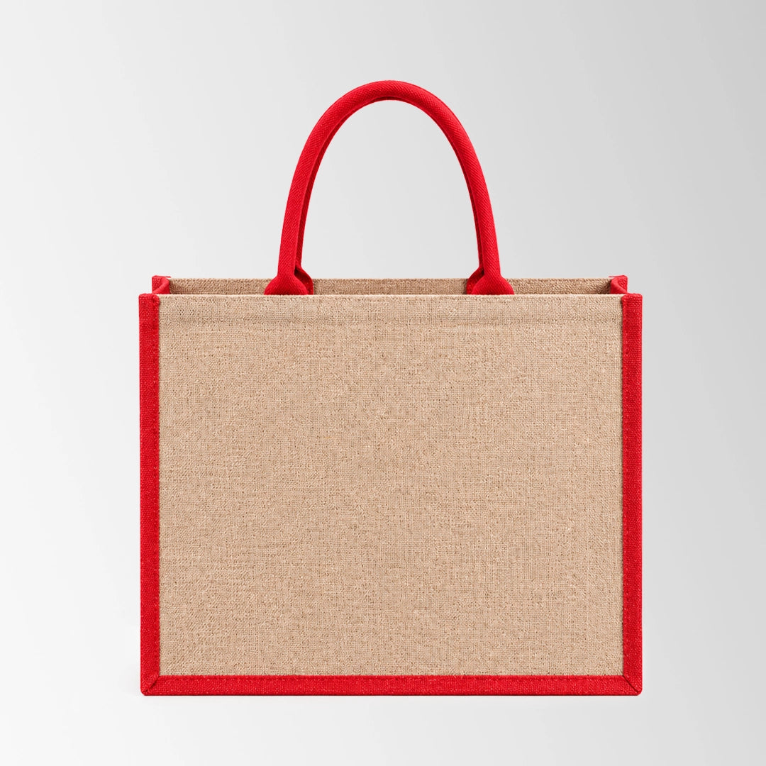 Fashion Color Personalized Jute Tote Bags