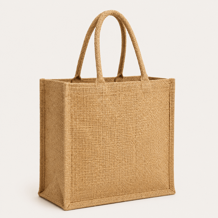 Burlap Jute Grocery Tote Bags