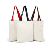 Cheap Canvas Tote Bags with Color Handles in Bulk