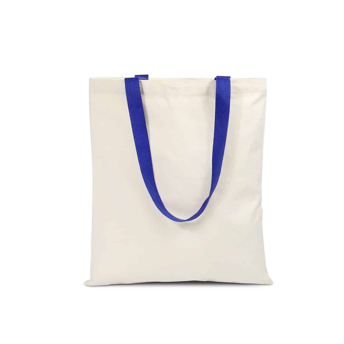 Cheap Canvas Tote Bags with Color Handles in Bulk