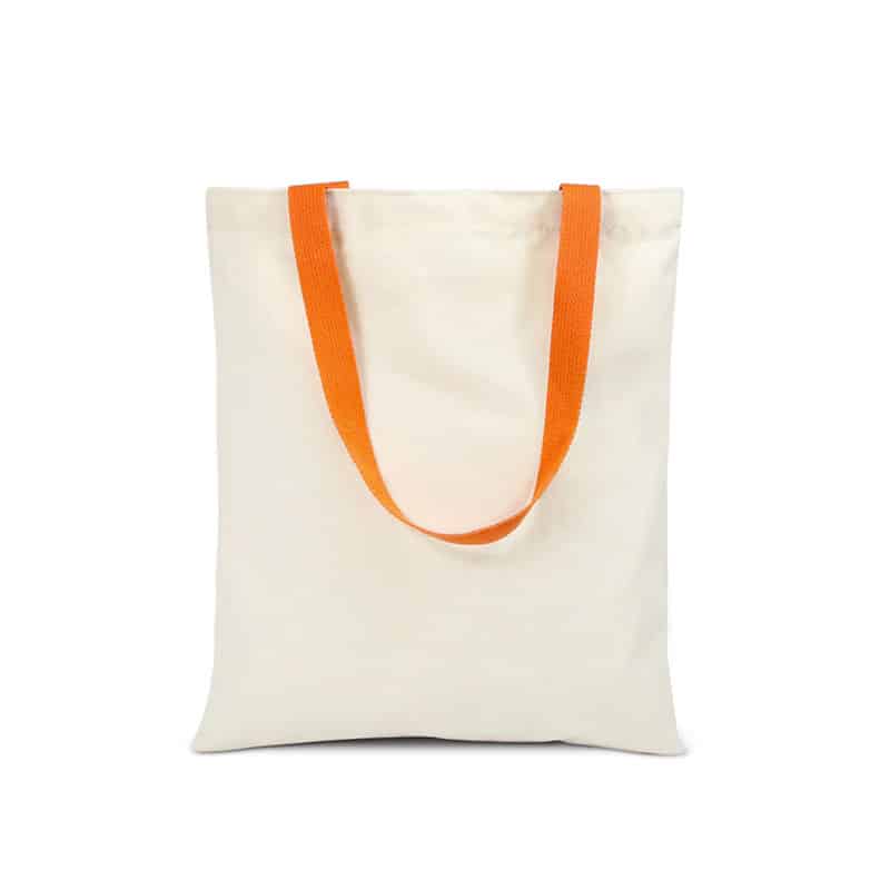 Cheap Canvas Tote Bags with Color Handles in Bulk