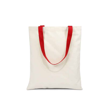 Cheap Canvas Tote Bags with Color Handles in Bulk