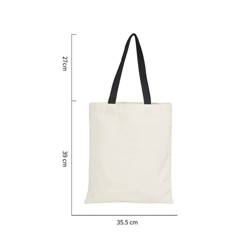 Cheap Canvas Tote Bags with Color Handles in Bulk