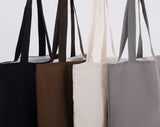 Wholesale Zippered Cotton Canvas Tote Bags with Inside Zippered Pocket All Closeup