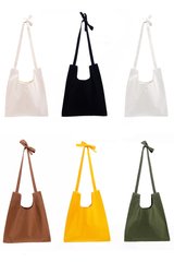 Wholesale Discounted Cotton Canvas Knot Hobo Bags with Crossbody Strap