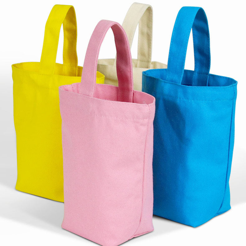 Wholesale Cheap Canvas Lunch Tote Bags with Bottom Gusset