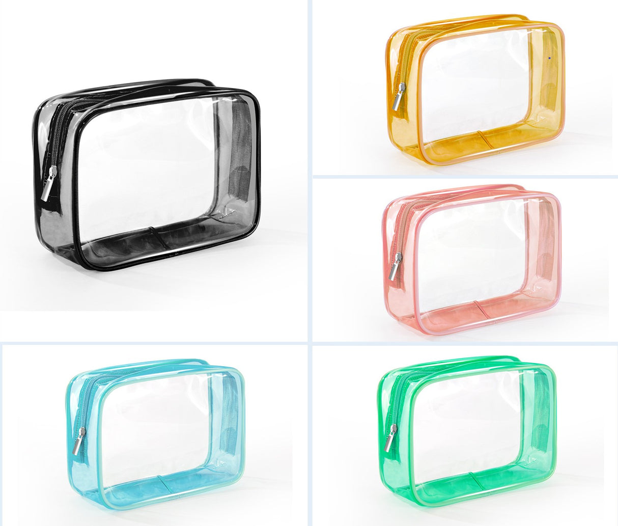 Clear Transparent Makeup Bags in Bulk