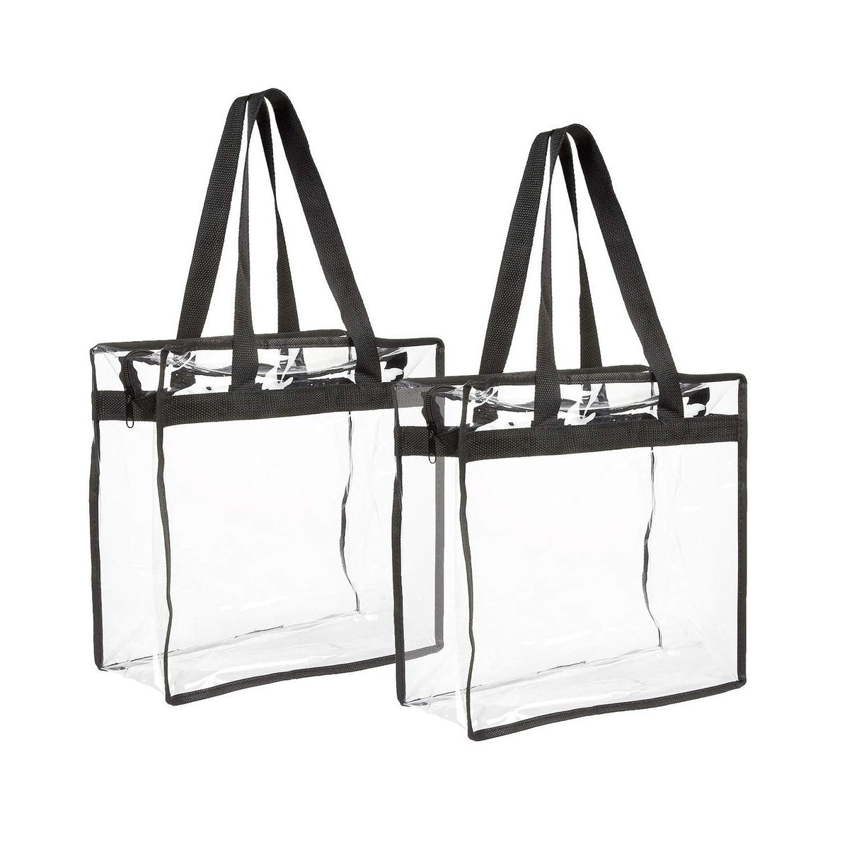 Wholesale Clear Transparent Stadium Tote Bags with Zipper