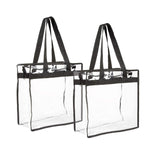 Wholesale Clear Transparent Stadium Tote Bags with Zipper