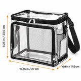 Wholesale Clear Lunch Bags with Adjustable Shoulder Strap