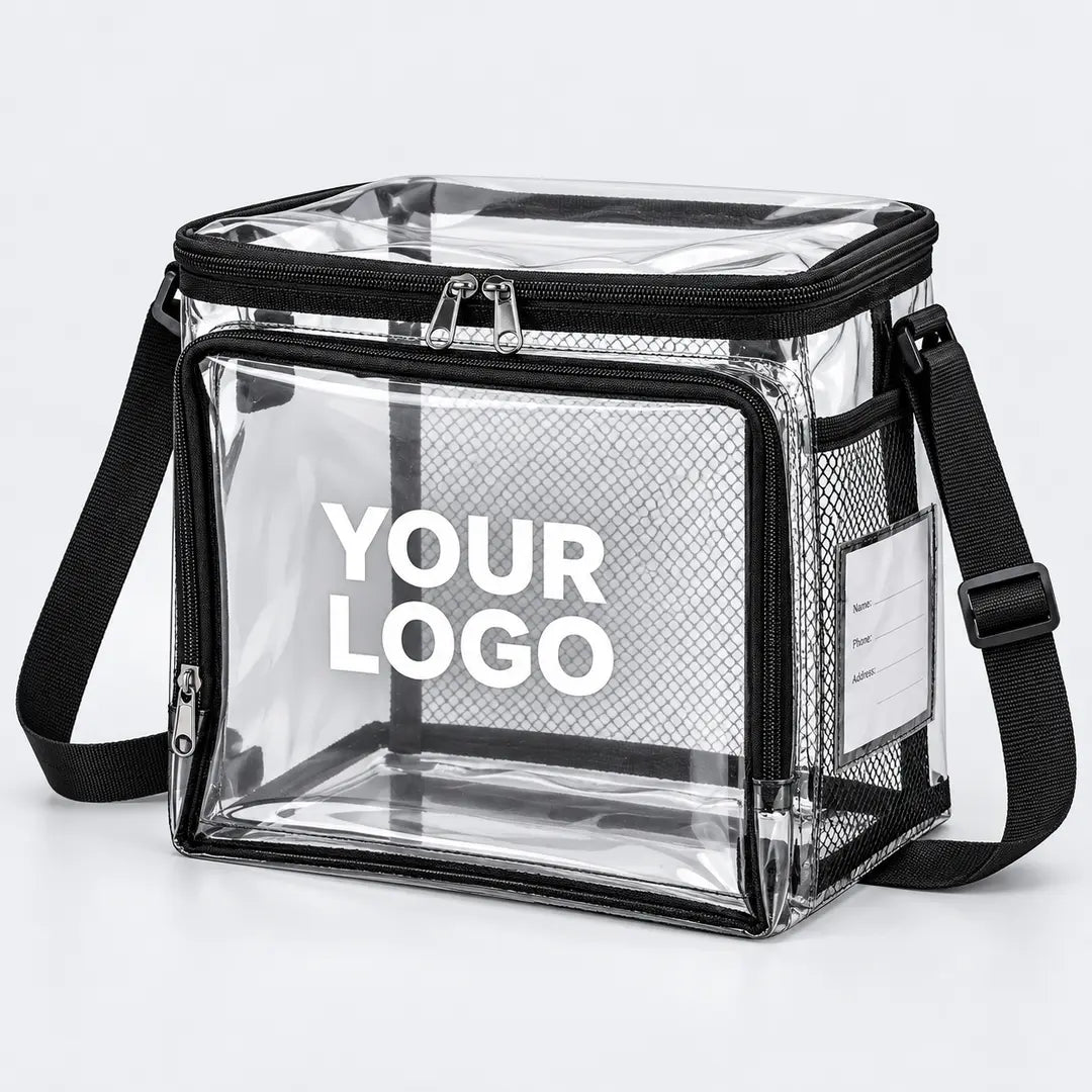 Wholesale Clear Lunch Bags with Adjustable Shoulder Strap