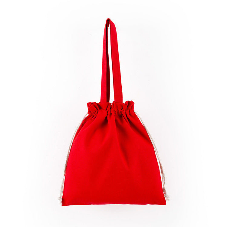 Buy Wholesale Durable Canvas Drawstring Shoulder Tote Bag