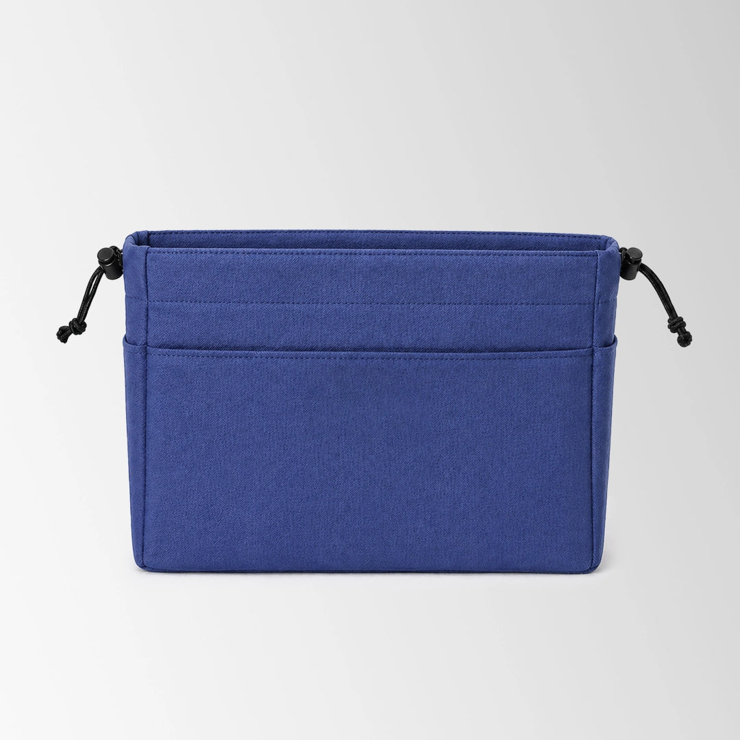 Drawstring Organizer Canvas Tote Bags with Multi-Pocket