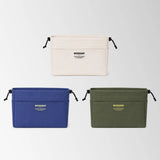 Drawstring Organizer Canvas Tote Bags with Multi-Pocket