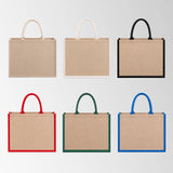 Fashion Color Personalized Jute Tote Bags