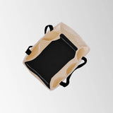 Foldable Large Canvas Tote Bag with Handles & Pockets