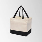 Foldable Large Canvas Tote Bag with Handles & Pockets