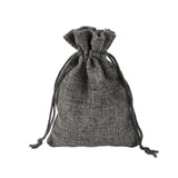 Medium Cheap Wholesale Burlap Linen Drawstring Gift Bags for Party