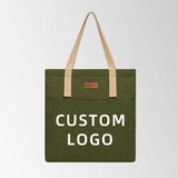 Multi-Pocket Custom Canvas Tote Bags with Zipper